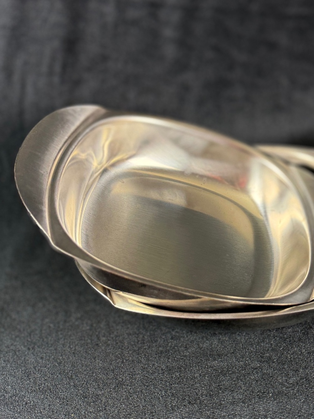 2 Vintage Cultura Sweden 18 8 Stainless Steel Dishes Bowls Meal Prep Dishwasher